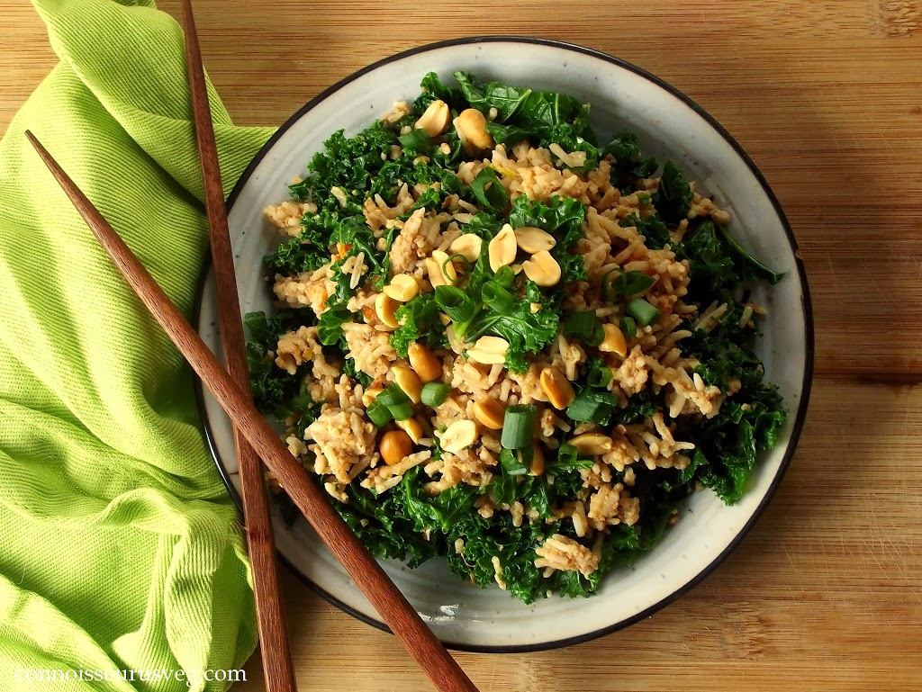 Kale & Peanut Butter Fried Rice Connoisseurus Veg