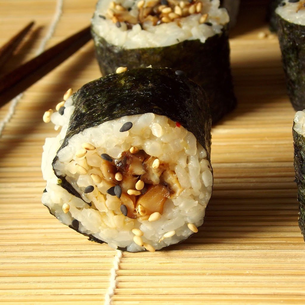 shiitake sushi ile ilgili görsel sonucu