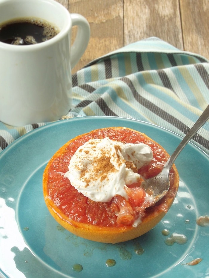 Broiled Grapefruit Slices