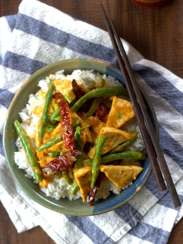 Spicy Mango Tofu Stir Fry - Connoisseurus Veg