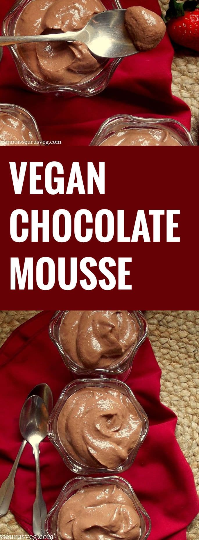 Vegan Chocolate Mousse - Connoisseurus Veg