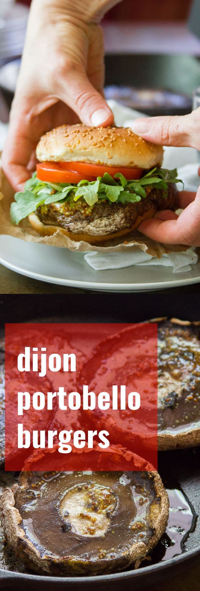 Maple Dijon Portobello Burgers