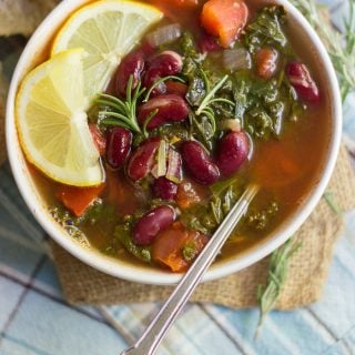 Rosemary Red Bean Kale Soup
