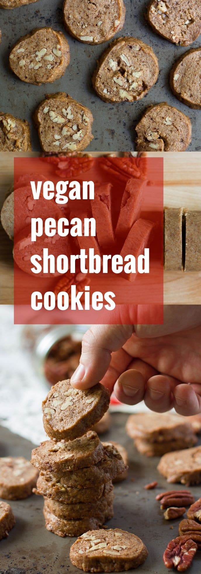 Vegan Pecan Shortbread Cookies