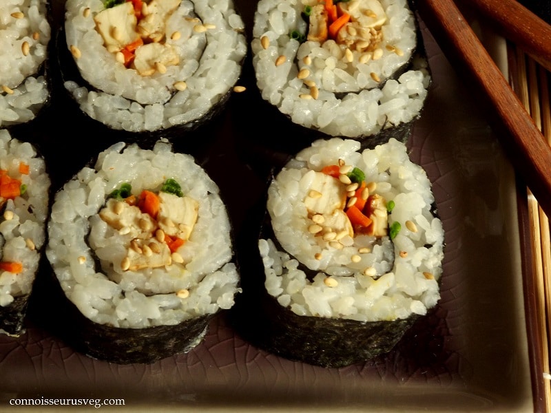 Veggie & Smoky Tofu Sushi