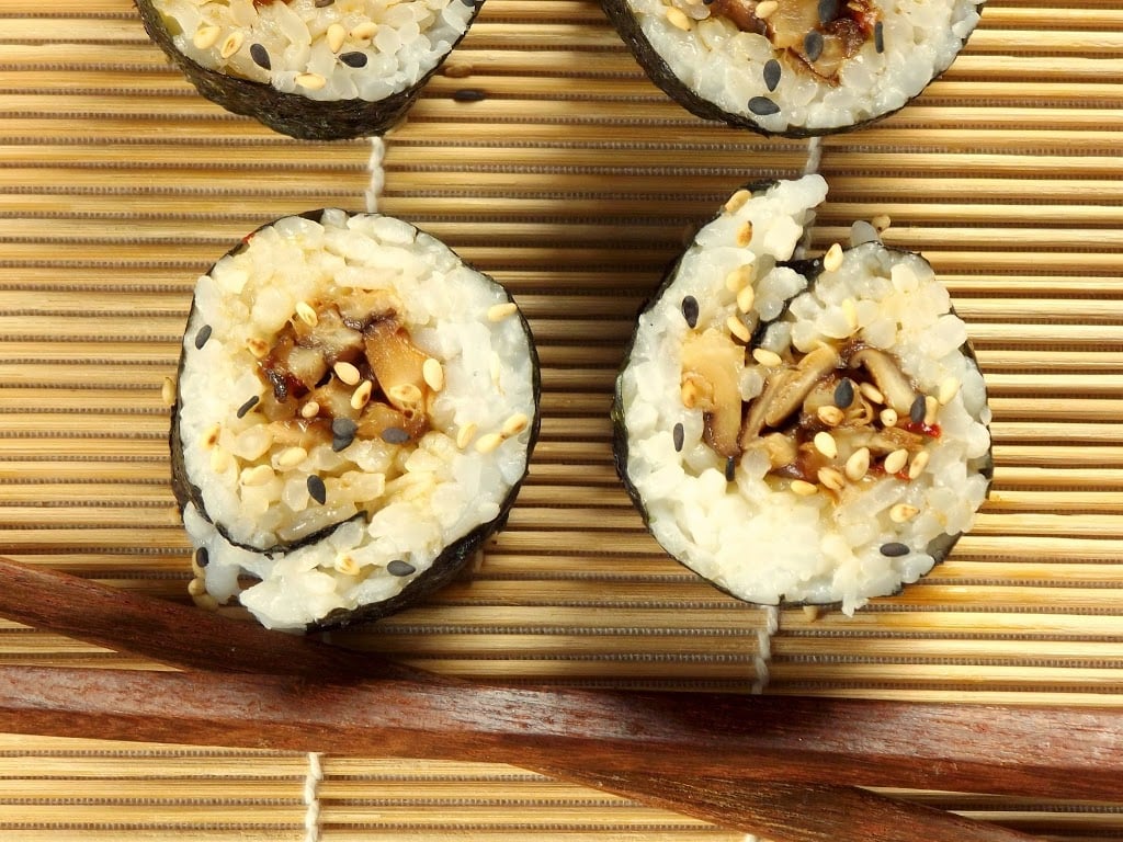 Sesame Shiitake Sushi