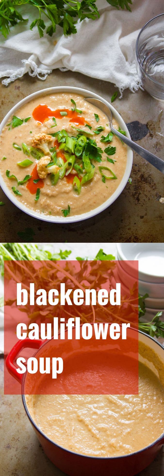 Blackened Cauliflower Soup