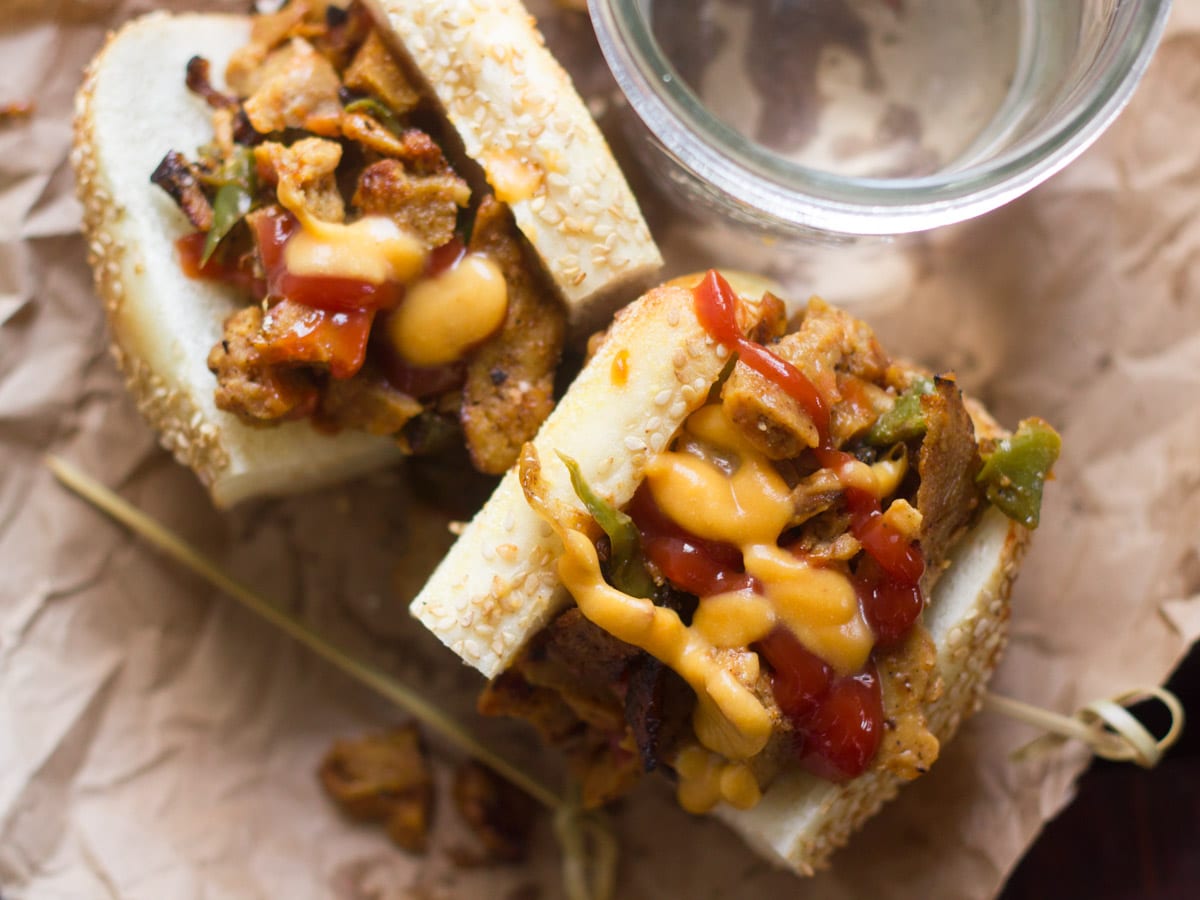 Vegan Cheesesteak Sandwiches