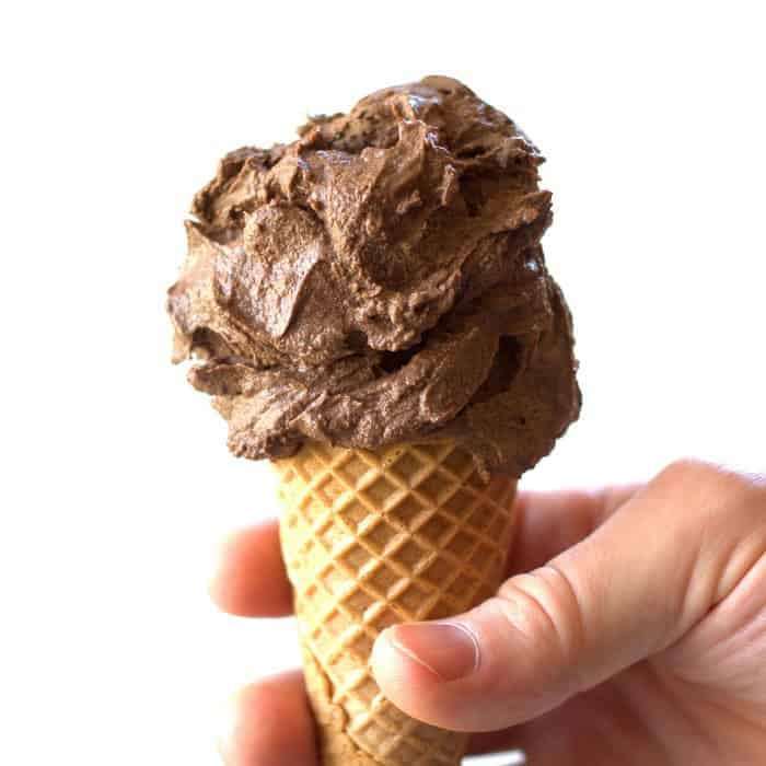 No Churn Raw Vegan Chocolate Ice Cream