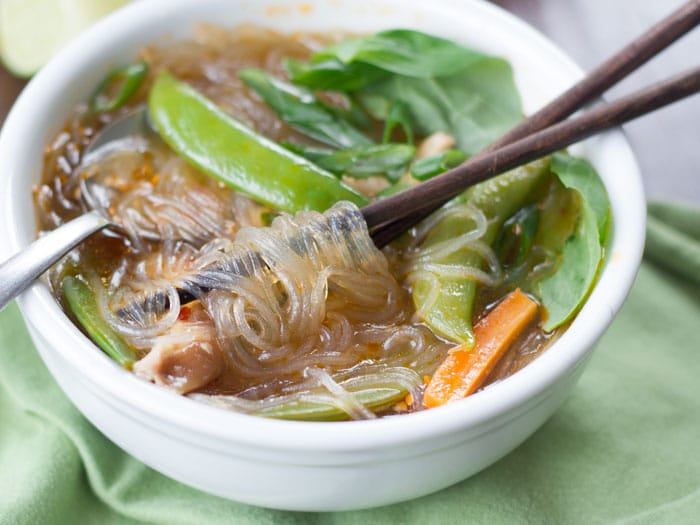 Hot & Sour Glass Noodle Soup