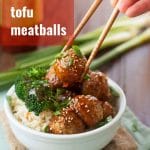 Ginger Glazed Tofu Meatballs