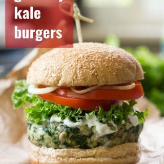 Garlicky Kale Burgers