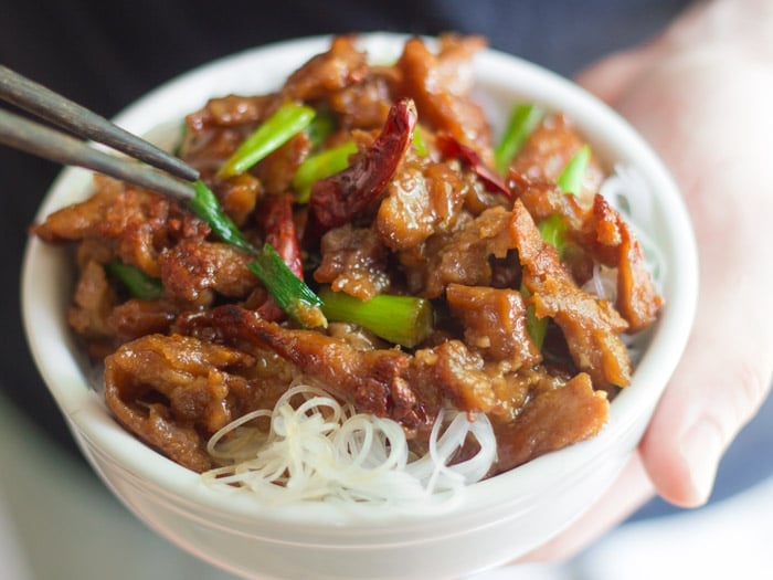 Vegan Mongolian Beef