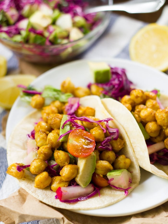 Curried Chickpea Tacos