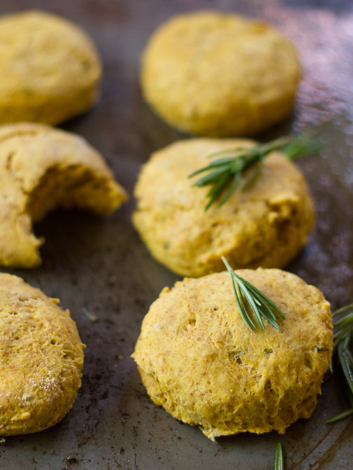 Rosemary Pumpkin Biscuits