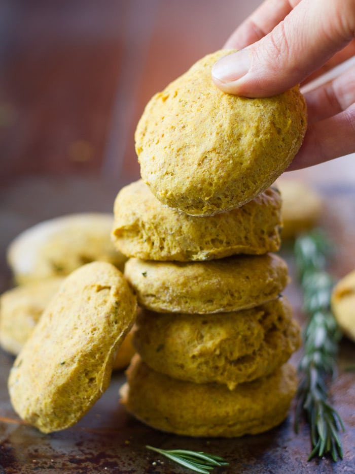 Rosemary Pumpkin Biscuits