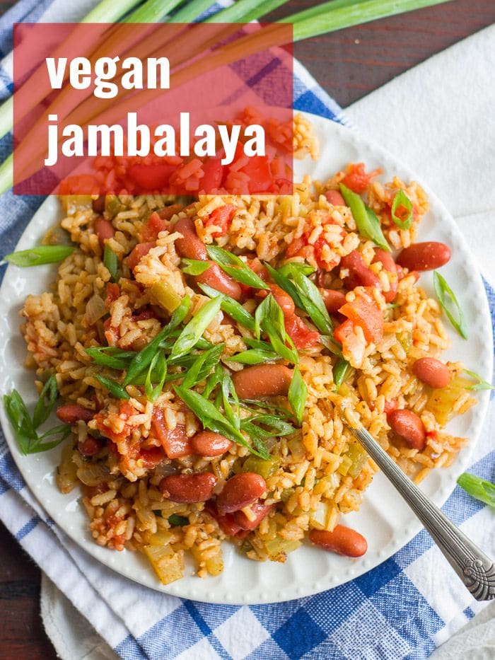 Vegan jambalaya (slow cooker or stove top!)