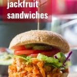 Maple Buffalo Pulled Jackfruit Sandwiches