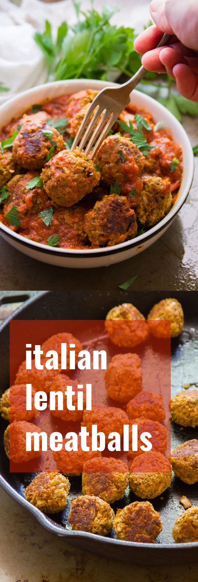Italian-Style Lentil Meatballs