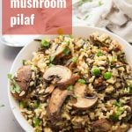 Wild Rice Pilaf with Mushrooms and Pecans
