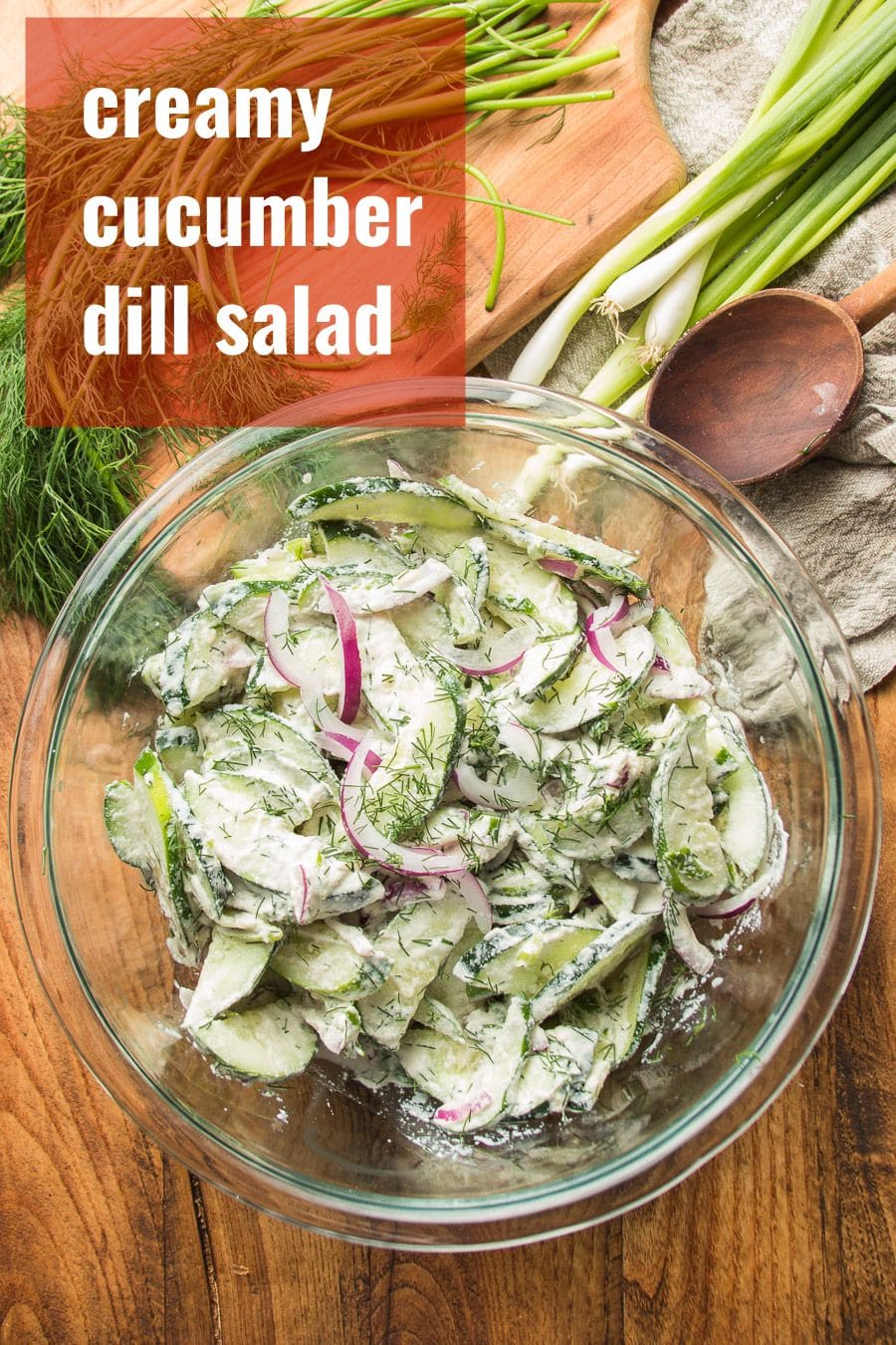 Creamy Cucumber Dill Salad - Connoisseurus Veg