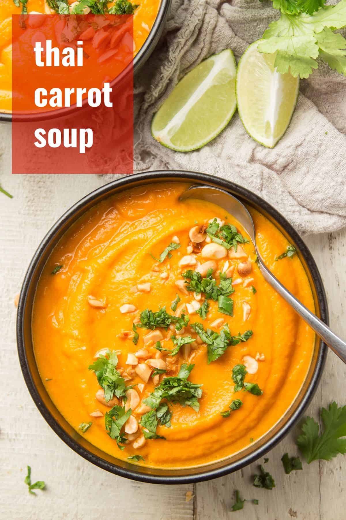 Thai Carrot Soup - Connoisseurus Veg