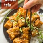 Tofu de sésamo pegajoso