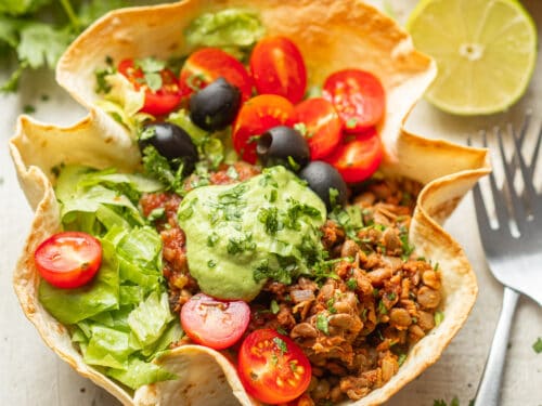 Vegan Taco Salad (Restaurant-Style!)