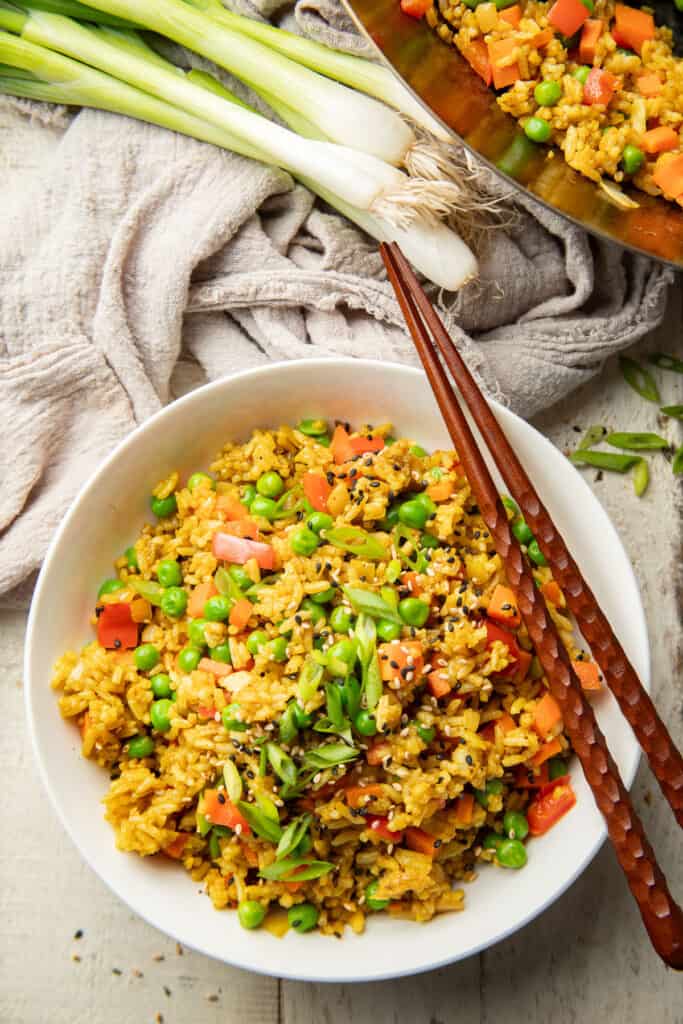 Curry Fried Rice - Connoisseurus Veg