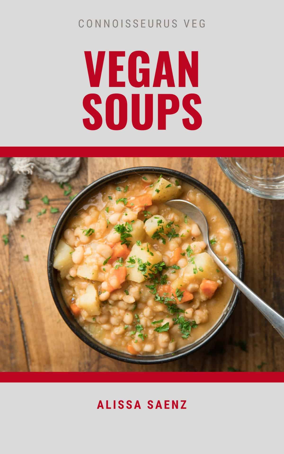 Vegan Soups E-book cover.