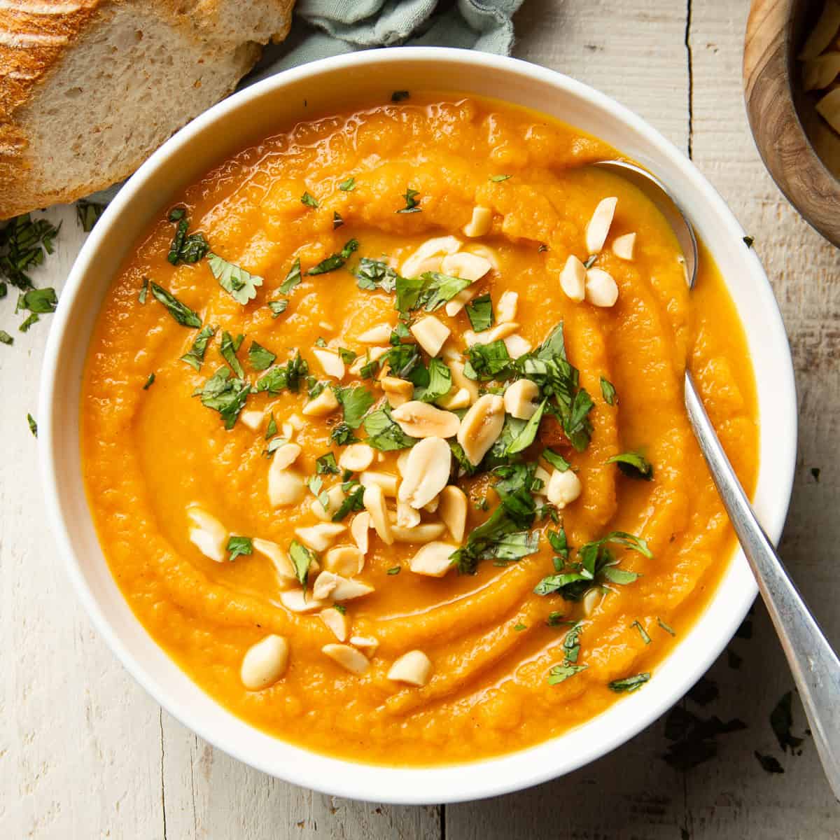 Gingery Carrot Stew with Peanuts and Cilantro