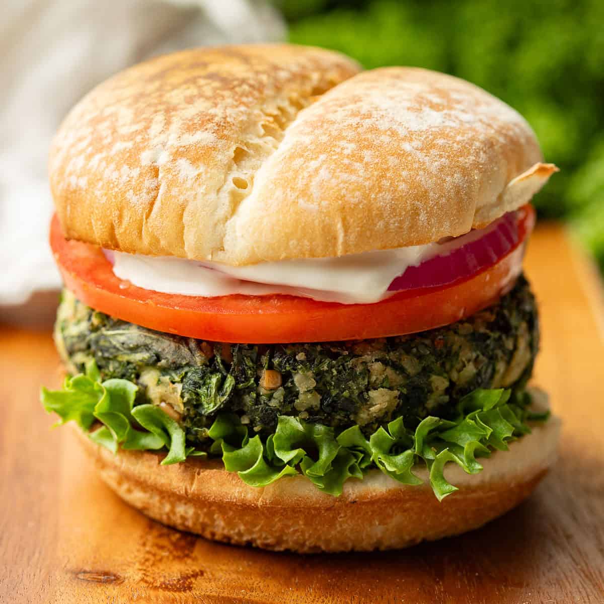 Garlicky Kale Burgers