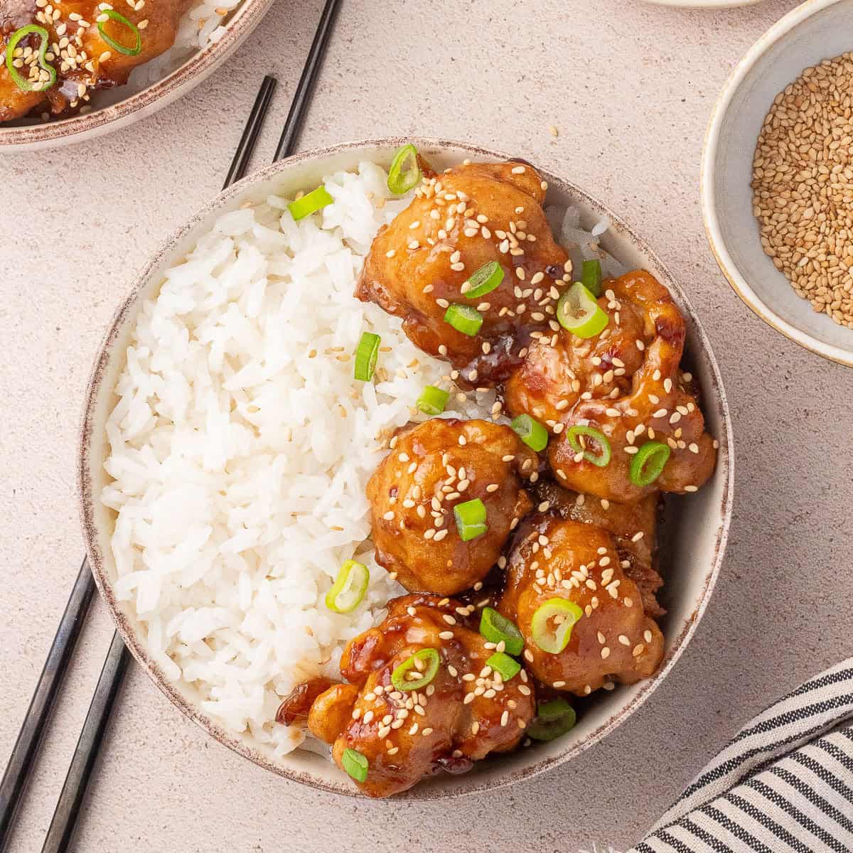Sticky Sesame Cauliflower