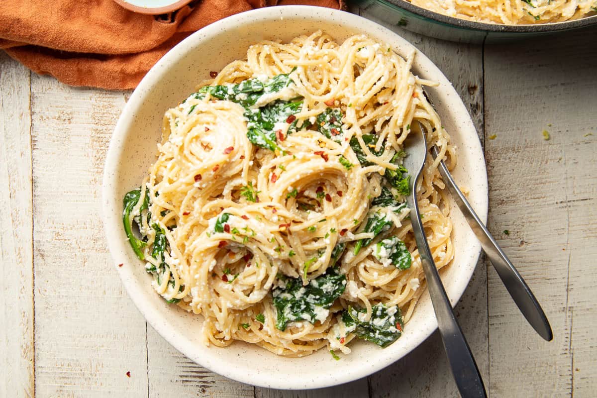 Vegan Lemon Ricotta Pasta