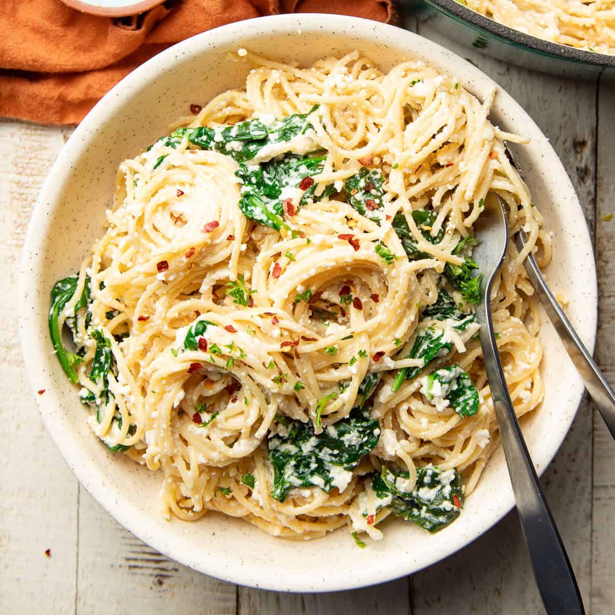 Vegan Lemon Ricotta Pasta