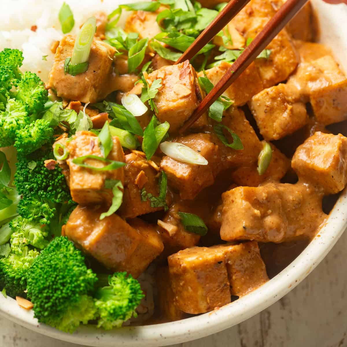 Almond Butter Tofu