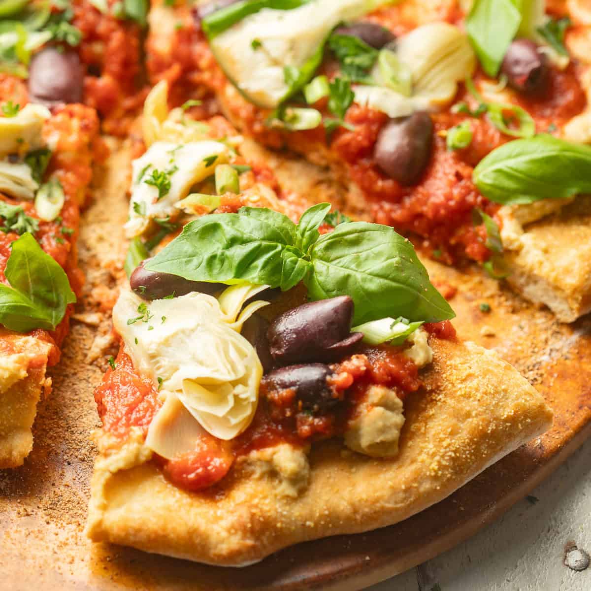 Vegan Greek Pizza