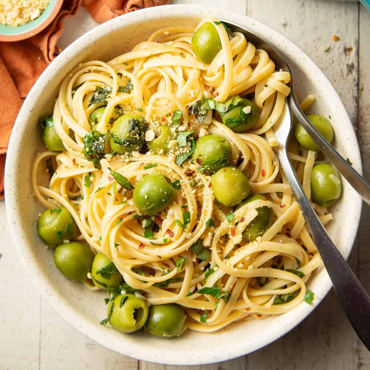 Green Olive Pasta