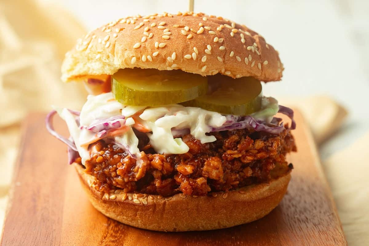 Shredded Tofu Barbecue Sandwiches