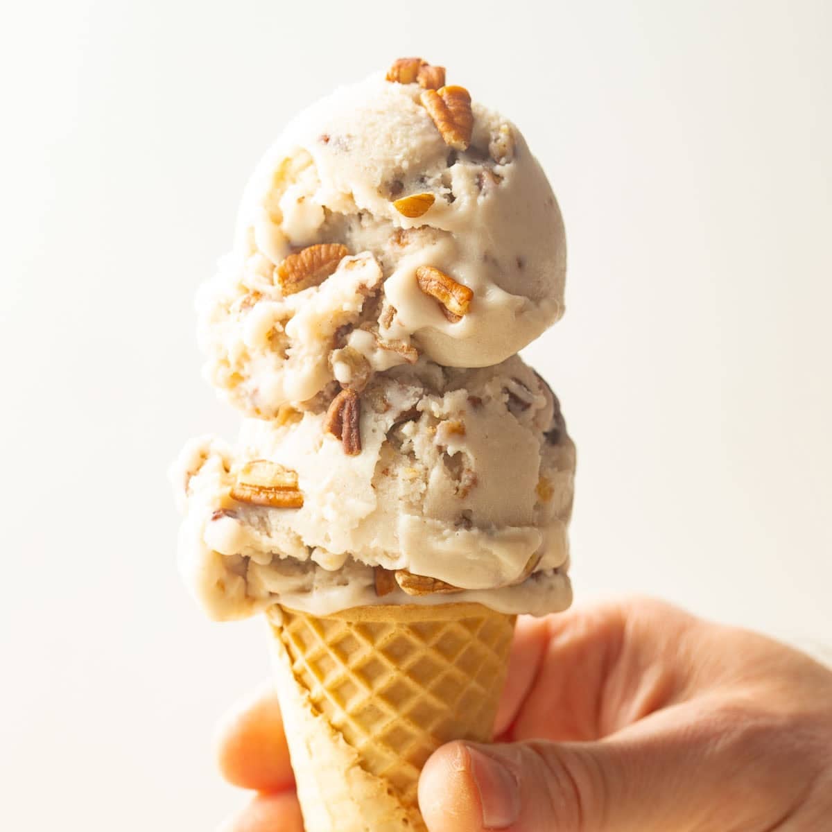Vegan Butter Pecan Ice Cream