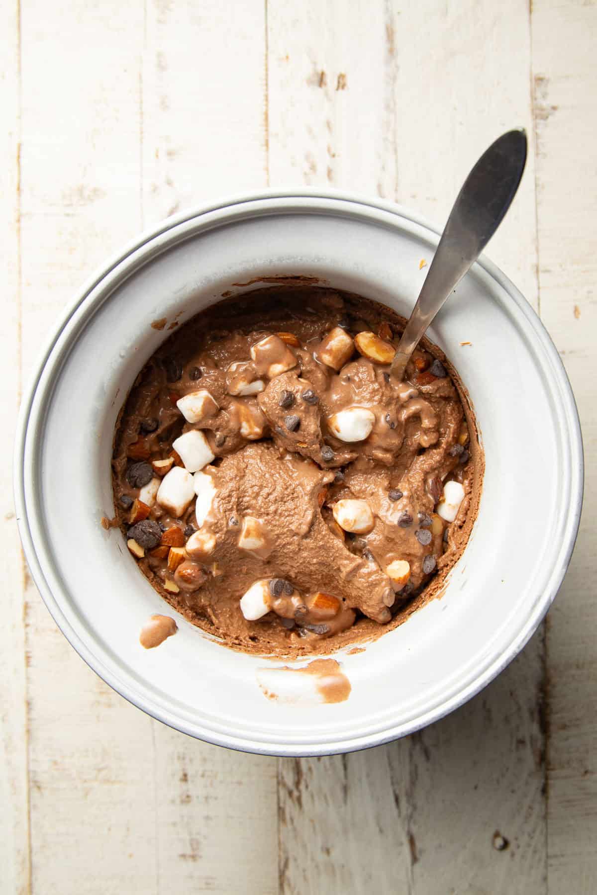 Vegan Rocky Road Ice Cream