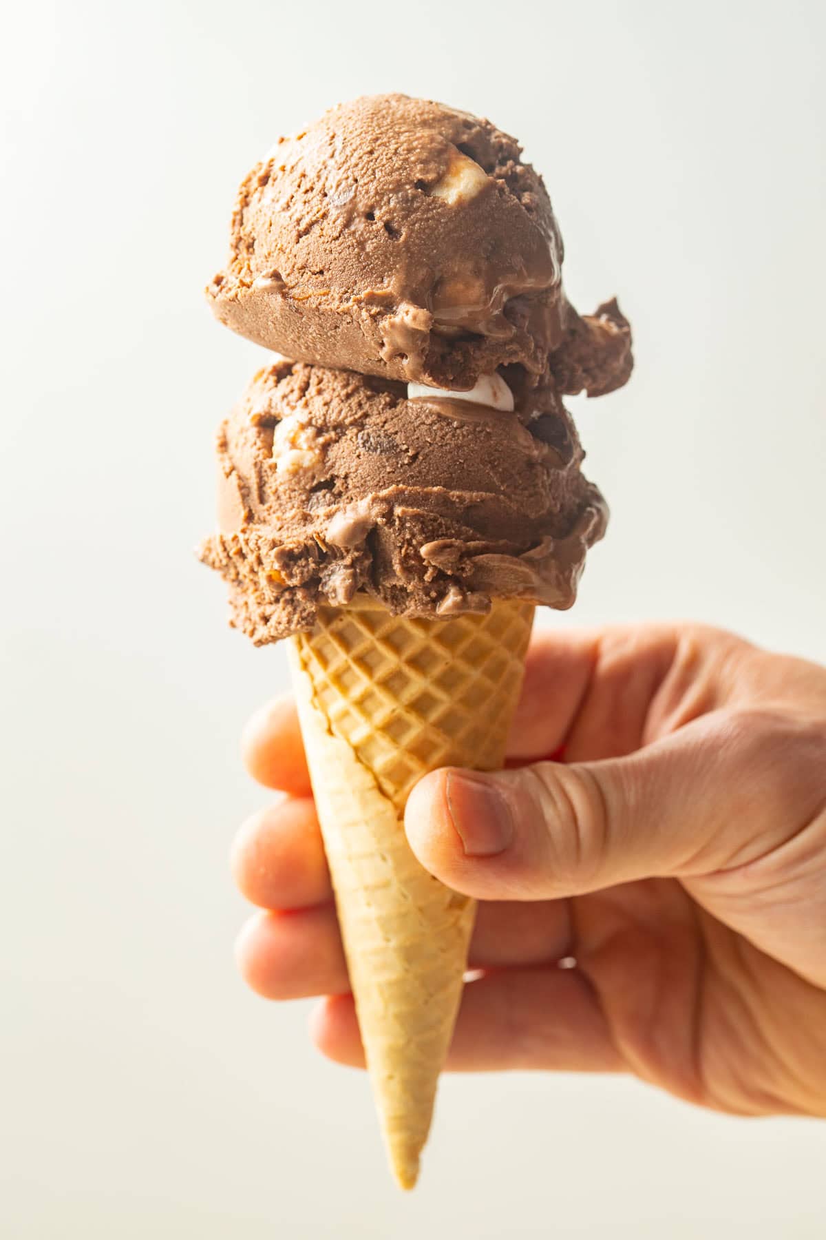 Vegan Rocky Road Ice Cream